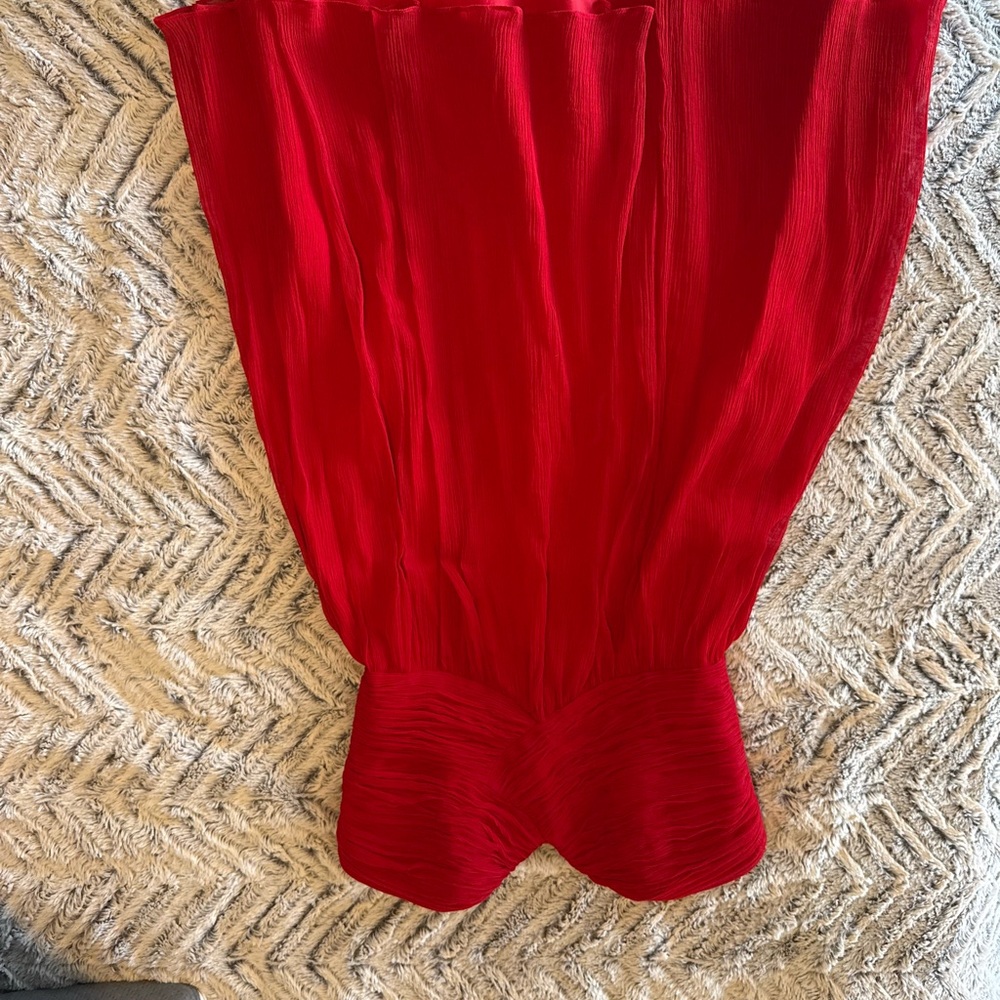 Cache Strapless Ruby Red Dress - image 6